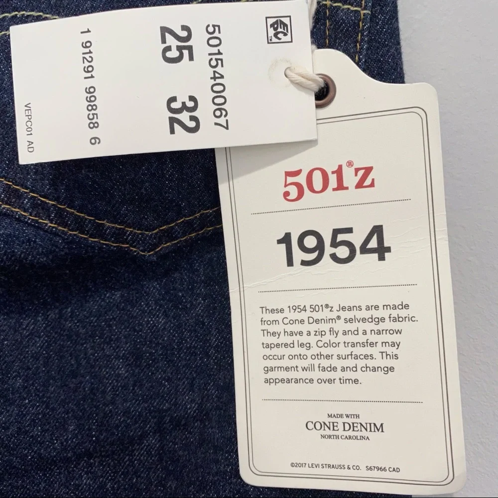 NEW Levi’s 501Z XX Big E Selvedge Jeans 25 X 32 - Picture 13 of 16